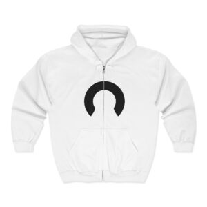Zip Hoodie — 'Original' Minimal Logo Full-Zip Hooded Sweatshirt