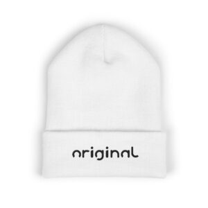 Classic Cuffed Beanie — Embroidered Minimalist Winter Hat